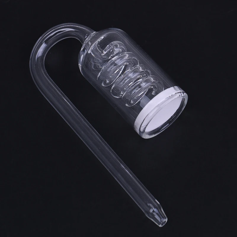 1PCS Aquarium CO2 Diffuser Plants Glass Tank Atomizer Solenoid Regulator Moss Ozone Atomizer Spiral Glass Tube Pet Product