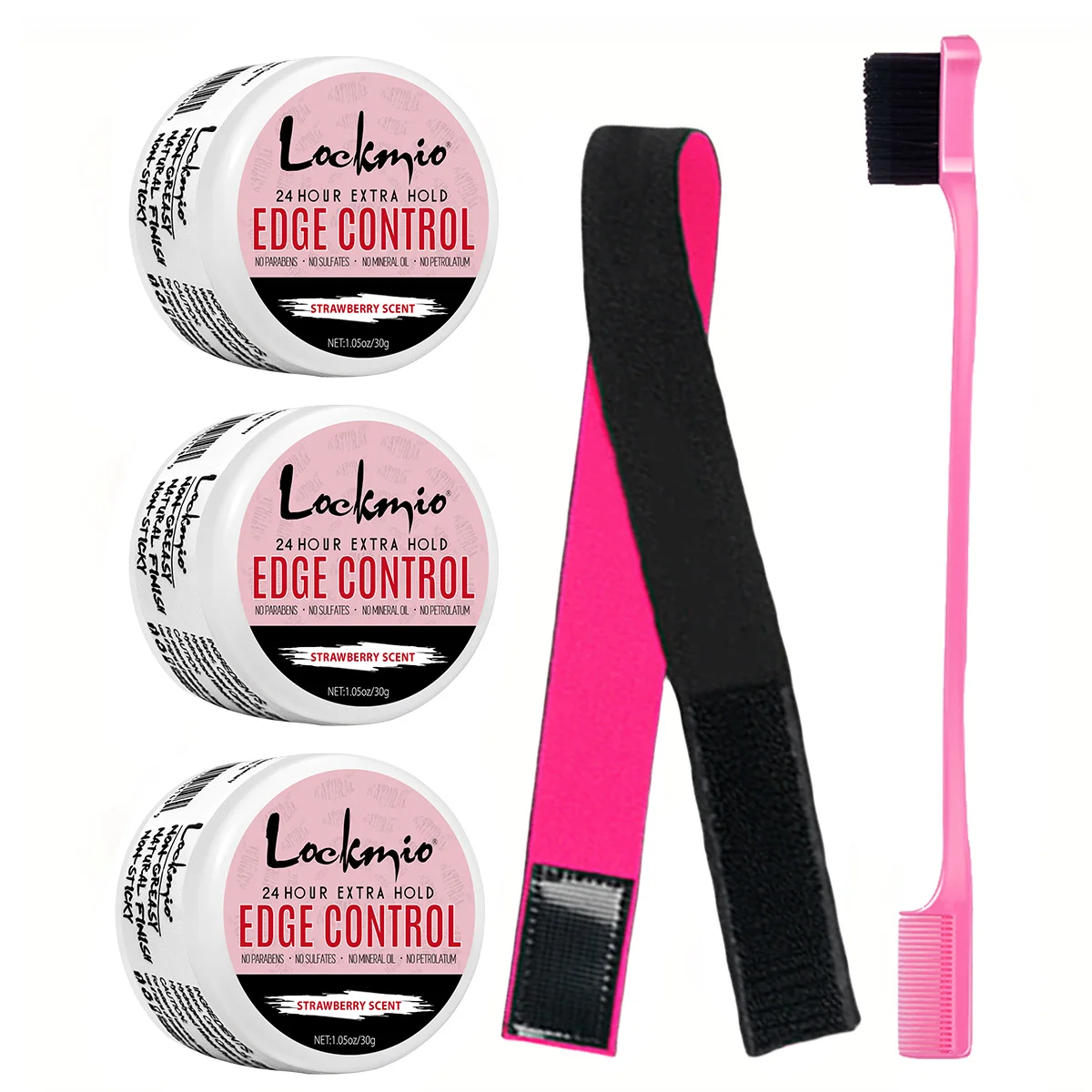 Edge Control Wax，Hair Styling Gel，Tames Bangs Hair Pomade Baby Hair,Finishing Wax Cream Beginner Small Size Products Band Brush