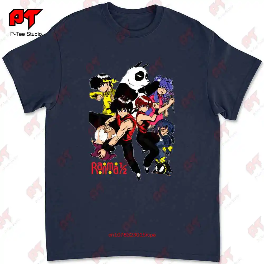 Ranma Saotome Anime T Shirt Genma Panda Manga PQAK