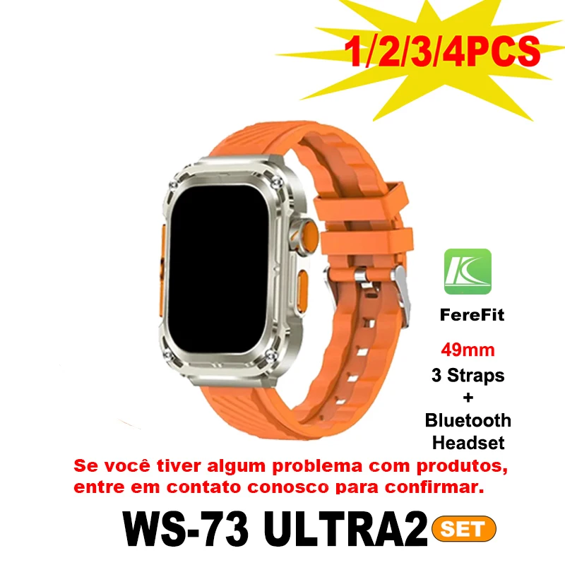 

WS-73 ULTRA2 Смарт-часы-гарнитура, подарочный костюм для мужчин и женщин, Bluetooth-напоминание о вызове, спортивные умные часы 49 мм, 2024