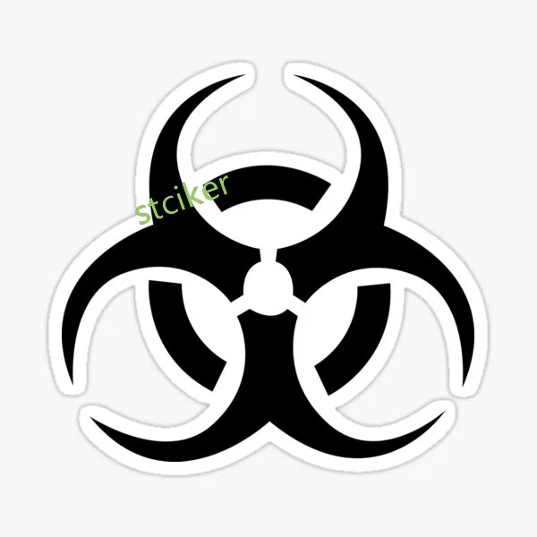 Nuclear Radiation Decal Bumper Laptop Suv Decal Auto Exterior Waterproof Trunk Auto Mirror Motorcycle Sticker Car Decorationn