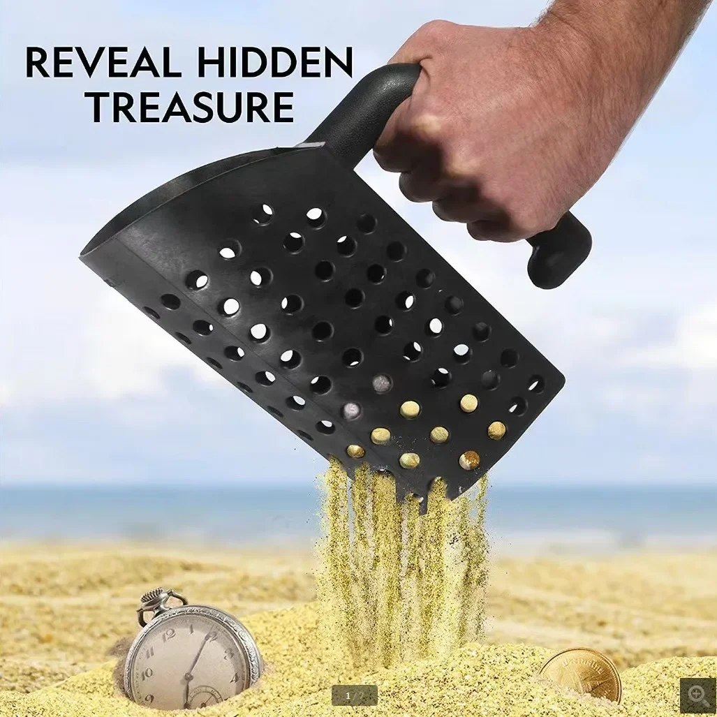 Sand Scoop Hourglass - Premium Beach Sand Bucket Filter Sieve Tool for Kids & Adults