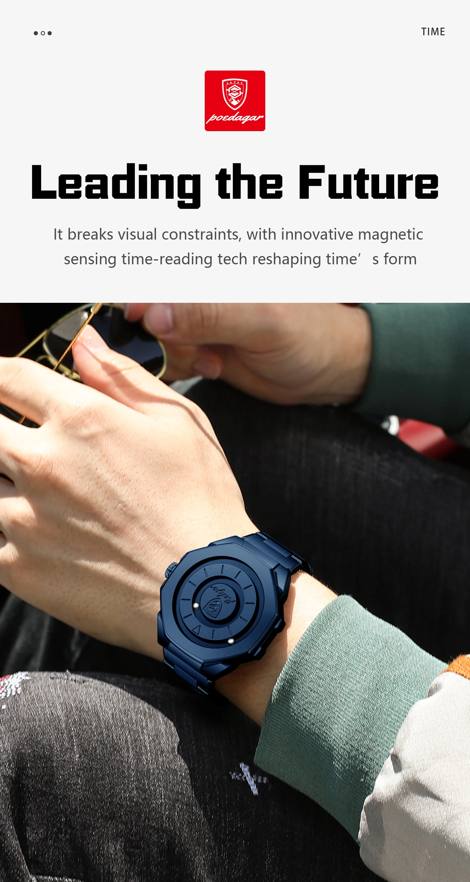 POEDAGAR Top Kreative Herren-Armbanduhr, Modische Wasserdichte Edelstahl-Herrenuhr, Quarz, Neue Business-Herrenuhren, Reloj Hombre – Detail 12
