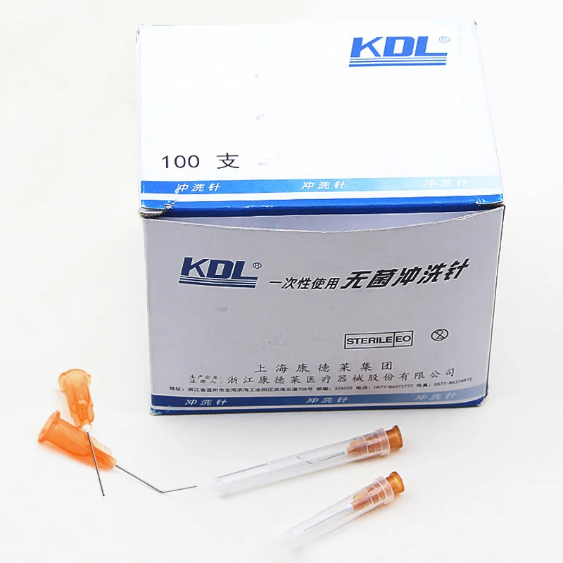 Condolet disposable sterile irrigation needle Ophthalmology lacrimal duct dental irrigation needle Flat head angle needle