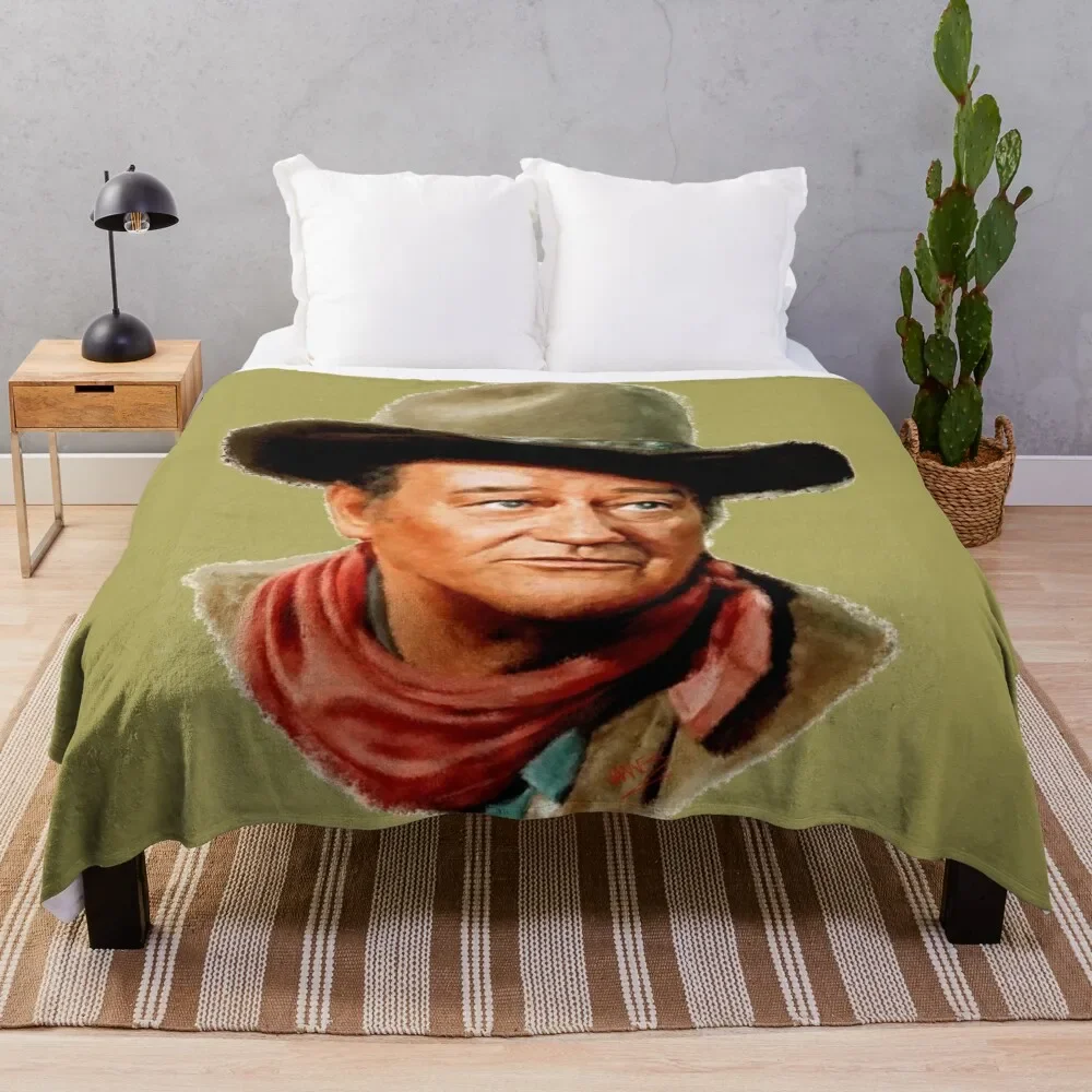 

John Wayne the Duke Throw Blanket Retros Soft Soft Big christmas decoration Blankets