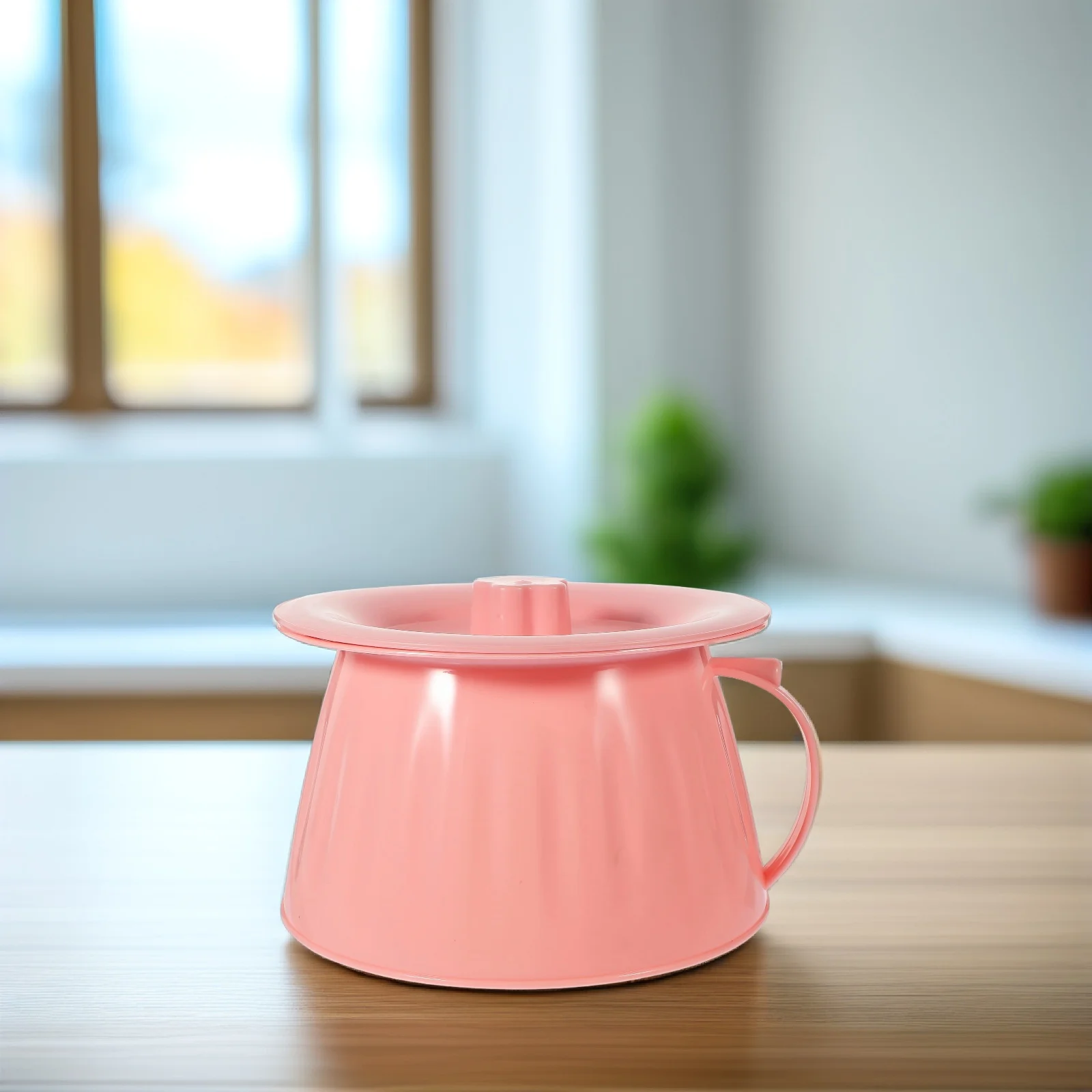 وعاء غرفة محمول، مادة Pp متينة، تصميم مدمج وخفيف الوزن لغرفة النوم والمنزل، دلو بول ليلي لكبار السن، وعاء سرير بلاستيكي