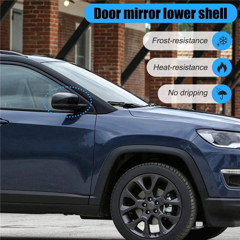 

ABXN-автомобильное зеркало заднего вида, крышка дверного зеркала, нижняя часть корпуса для Jeep Cherokee 2016-2021 для Jeep Compass 2017-2021