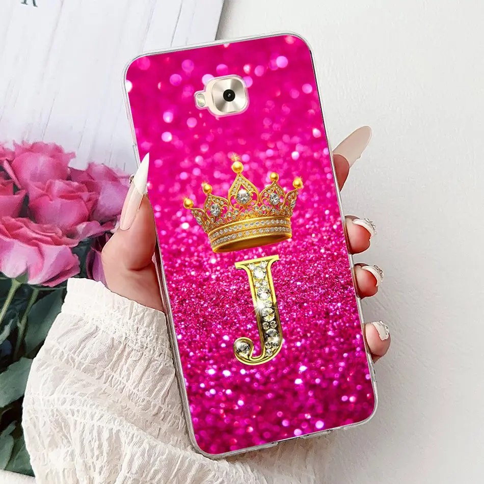 Para Asus Zenfone 4 Selfie ZD553KL moda corona carta funda de teléfono para Asus_X00LD Zenfone 4Selfie fundas de silicona suave TPU