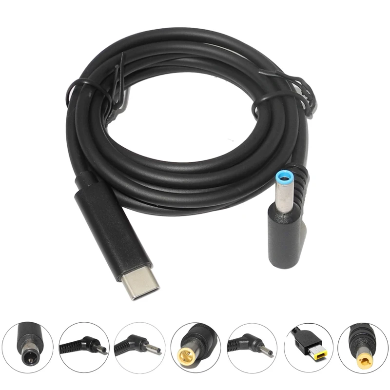 Kabel USB C PD do ładowania typu C na DC Uniwersalny konwerter zasilacza do laptopów Lenovo Asus Dell Hp Acer Samsung LG