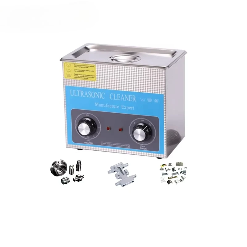 منظف بالموجات فوق الصوتية 3-30 لتر، مؤقت رقمي 40 كيلو هرتز مع تسخين لقطع غيار السيارات والآلات