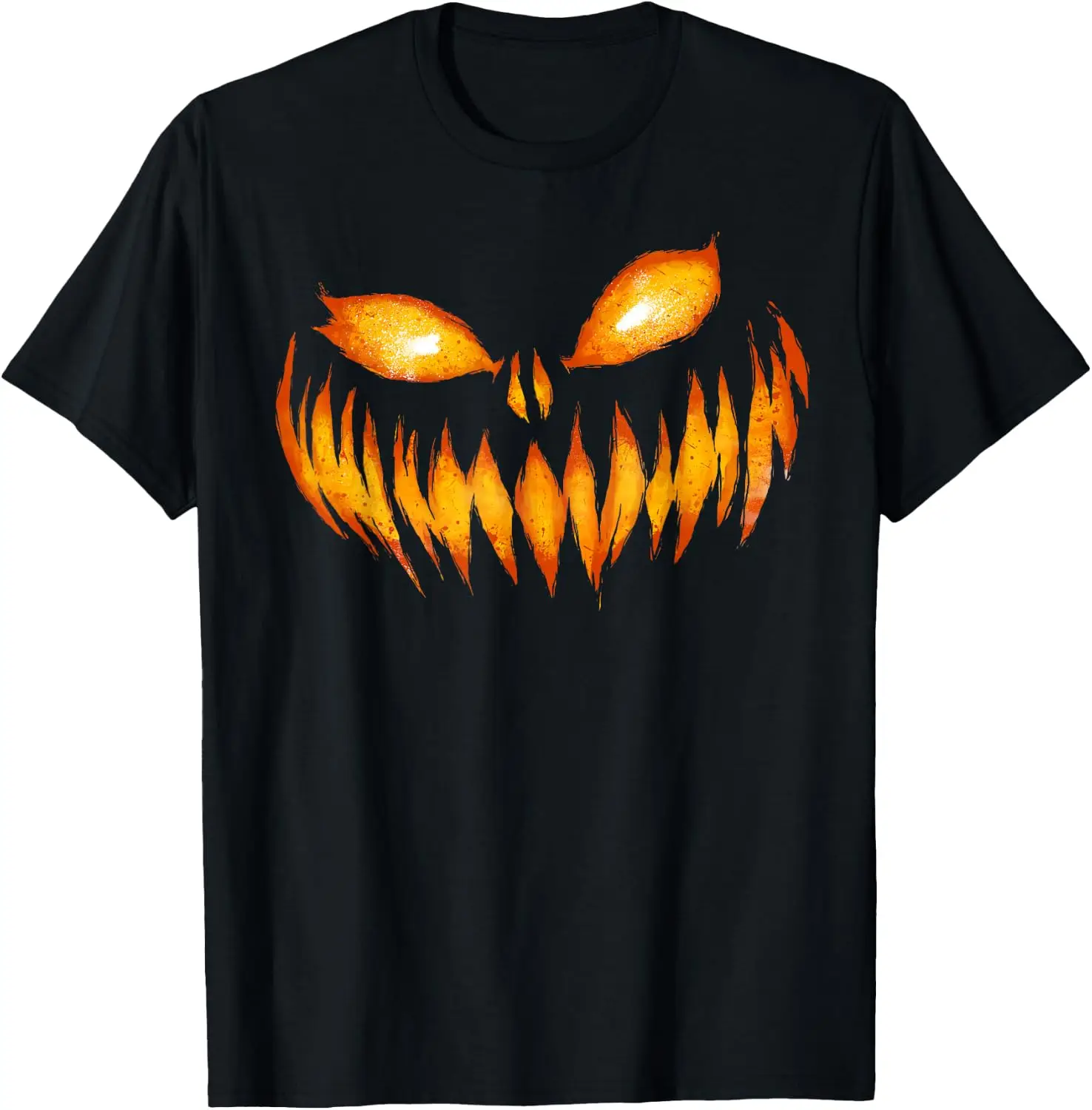 Fun Pumpkin Face Halloween T-Shirt Men Women Short Sleeve Fun Pumpkin Halloween Party Gifts Tshirts
