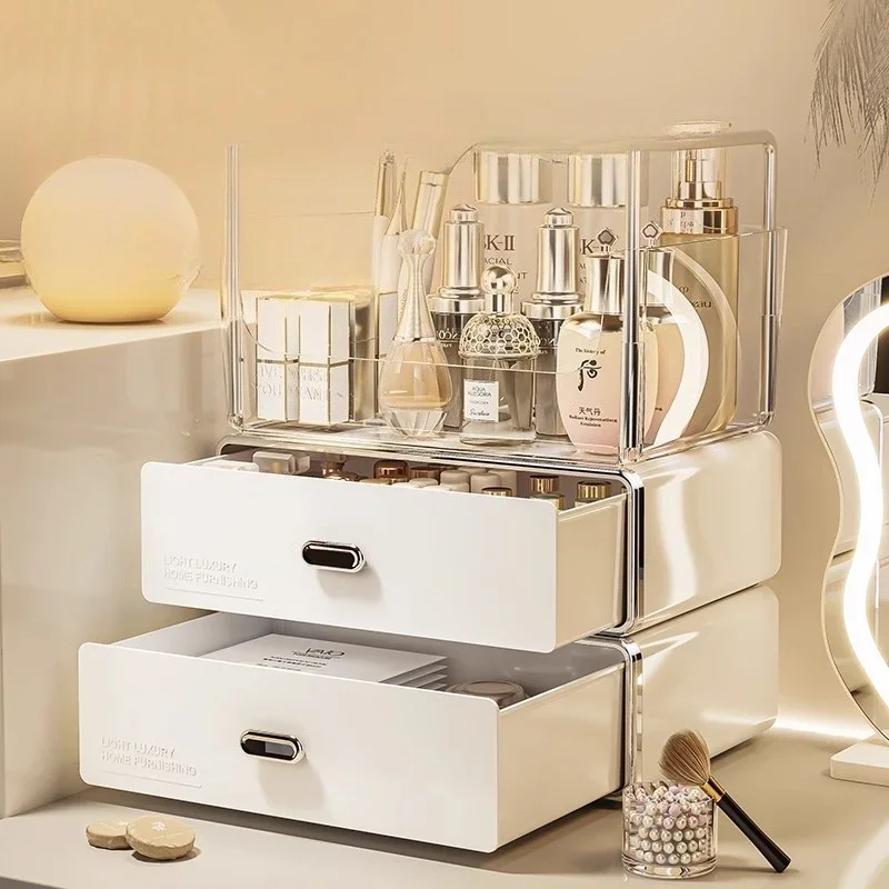 Cosmetic Organizer Makeup Storage Box Home Desktop Drawer Set Layers Storage Box Multi-function Stationery Tea Cup Storage Rack