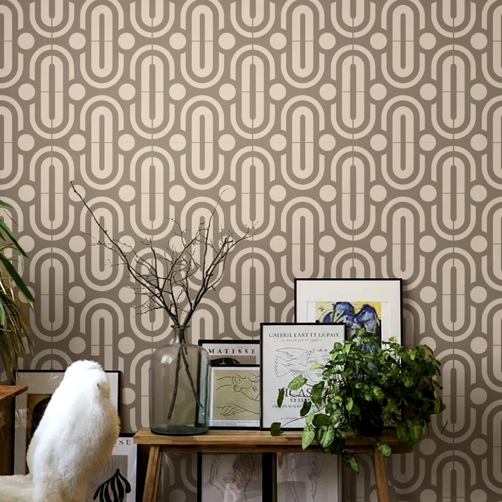 

Large Tile Painting Stencil 40cm-80cm Geometric Furniture Template for Home Decor Bathroom Kitchen Floor