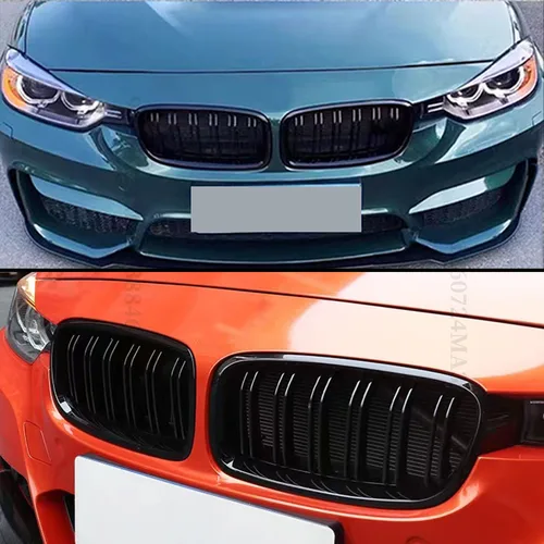 Imagen 2 del producto Rejilla de radiador de entrada delantera, rejilla mejorada, malla media para BMW Serie 3 F30 F31 F35 2013-2018, accesorios de sintonización embellecedores