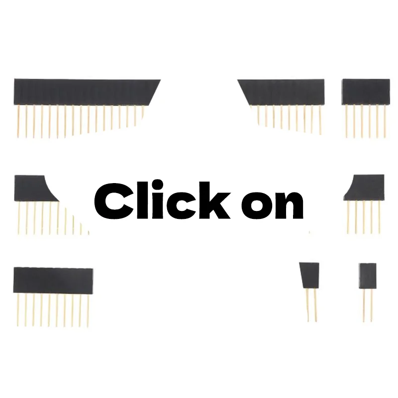 10Pcs 2.54mm Single Row Female Long Pins 11mm Breakaway PCB Board Pin Header Socket Connector 2/3/4/5/6/8/10/15/20/40Pin
