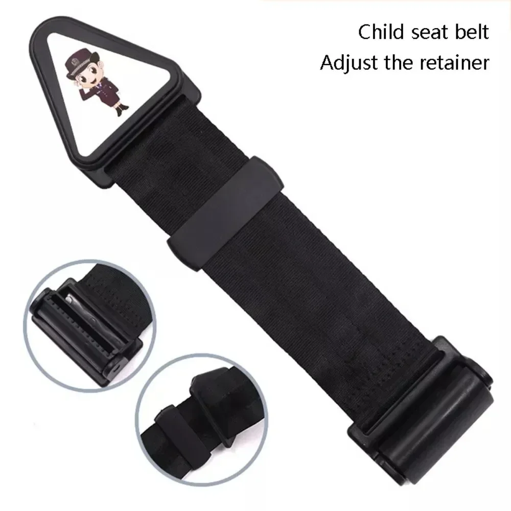 Retenedor de cinturón seguridad para niños,cinturón anticolisión fijo triangular,hebilla tira de seguridad,accesorios para niños