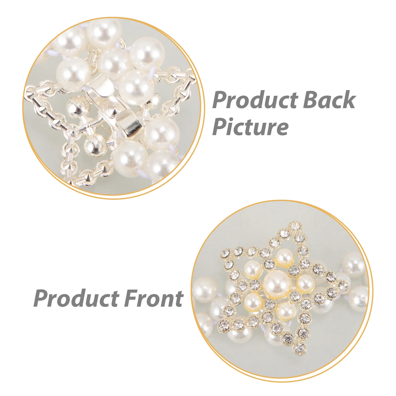 

Pearl Waist Chain Imitation Bridal Belt Wedding Dress Waist Jewelry Women Body Chain for Ceremony Travel Anniversary