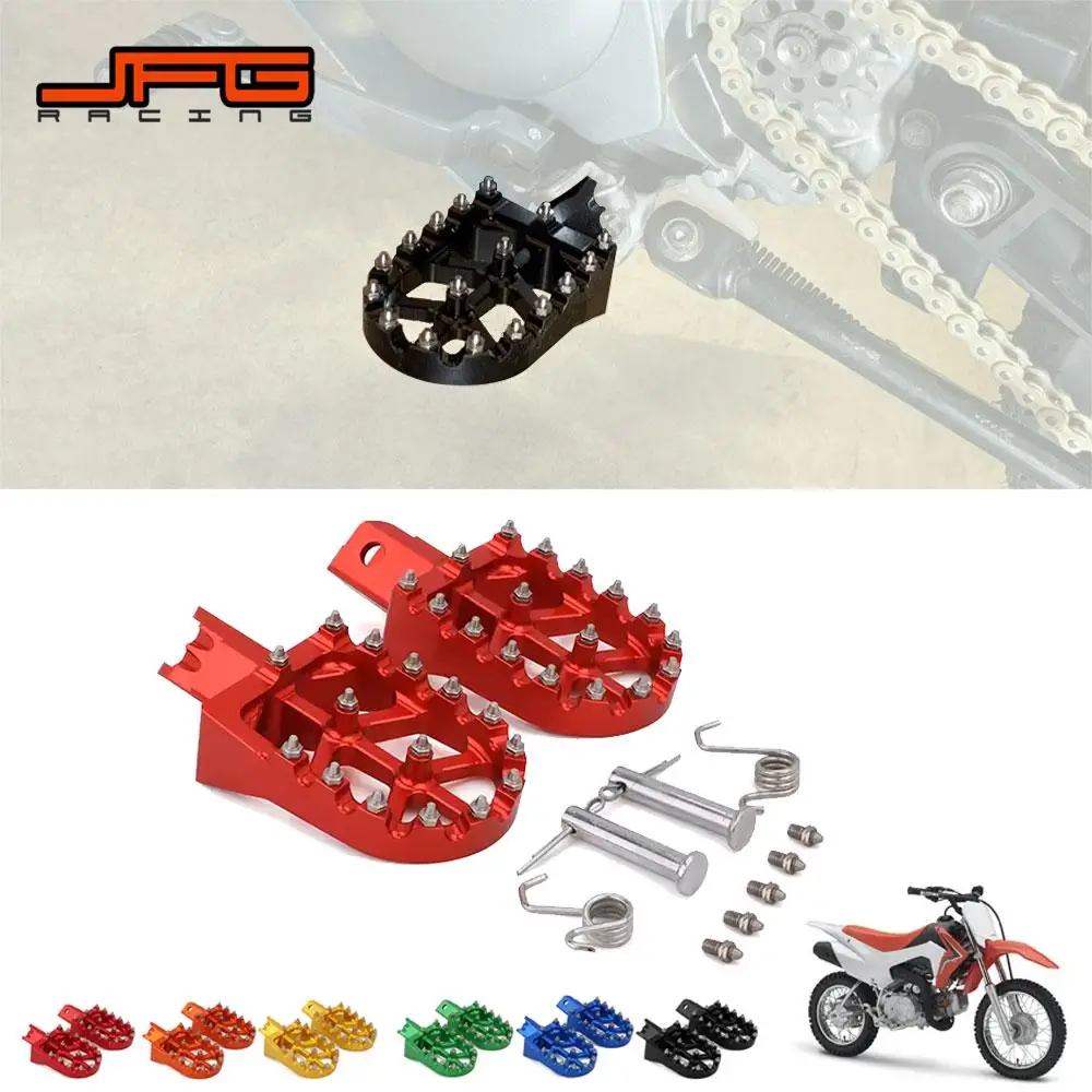 

Motorcycle Universal CNC Colorful Footpeg Footrest Foot Pegs For HONDA CRF XR 50 70 110 M2R SDG DHZ SSR KAYO Pit Bike