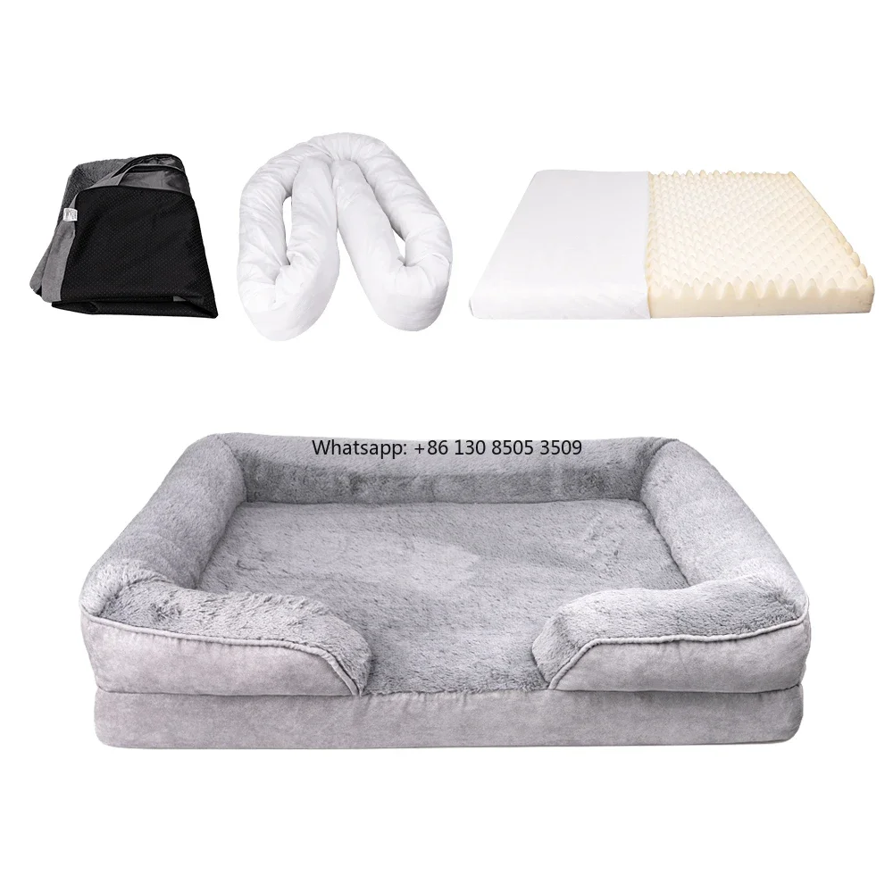Manufacturer Wholesale Detachable Large Dog Bed Orthopedic