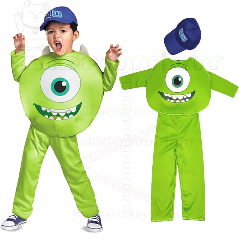 Anime Princeton Festival Boys and Girls cosplay costume cosplay Mike Wazowski Monster University 3-piece Halloween costume set