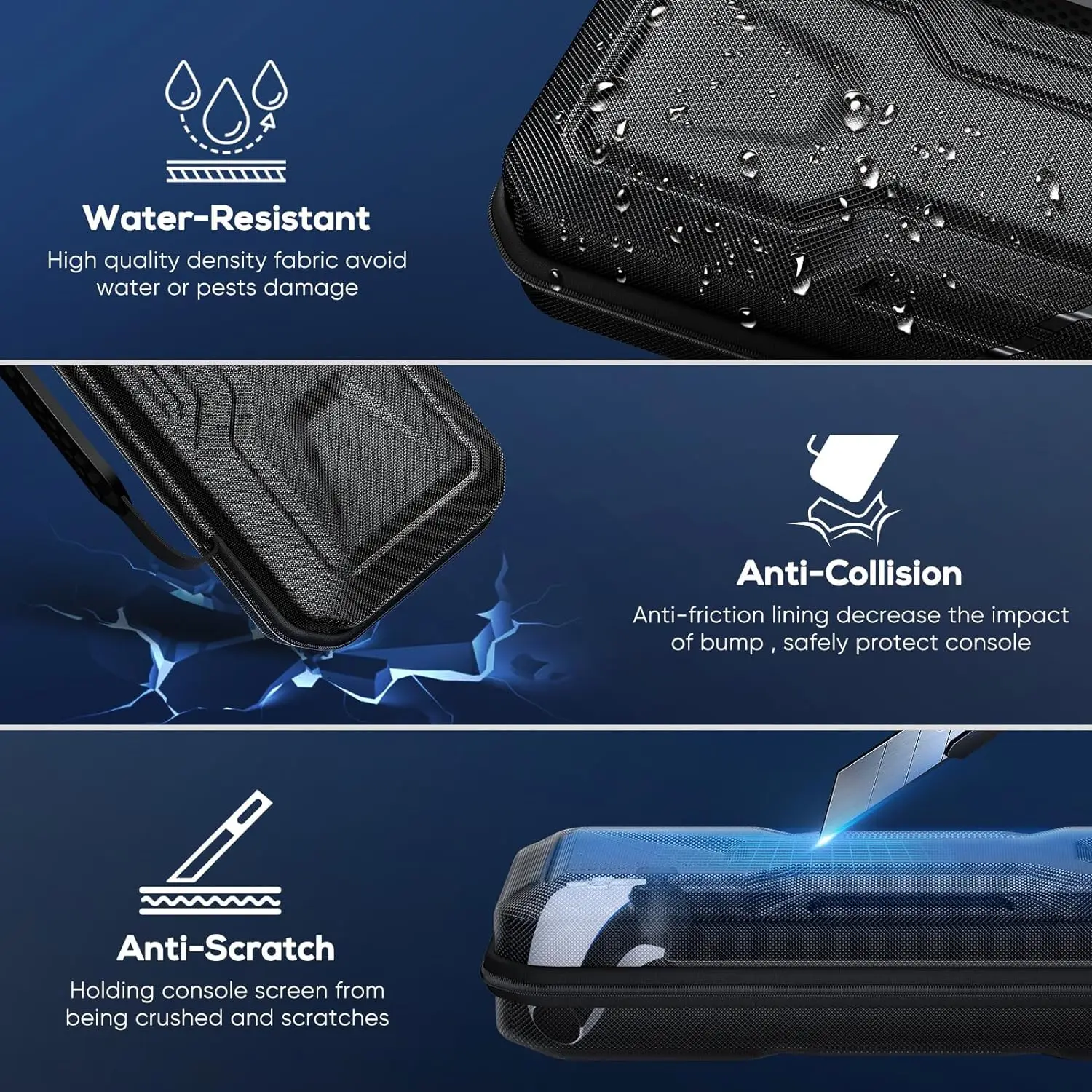 لحزمة ملحقات حمل بوابة بلاي ستيشن المتوافقة مع حقيبة يد السفر المحمولة ذات الغلاف الصلب لبوابة PS