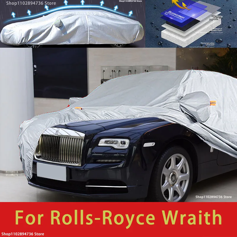 

For Rolls-Royce Wraith Outdoor Protection Full Car Covers Snow Cover Sunshade Waterproof Dustproof Exterior Car accessories