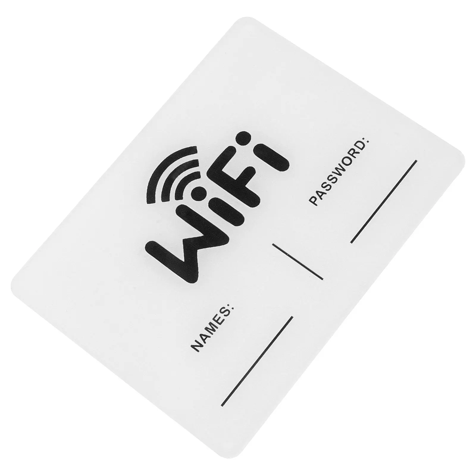 Acrylic WiFi Password Sign Minimalist WiFi Password Notice Board for Home Guest Rooms Businesses Wall Mounted Display