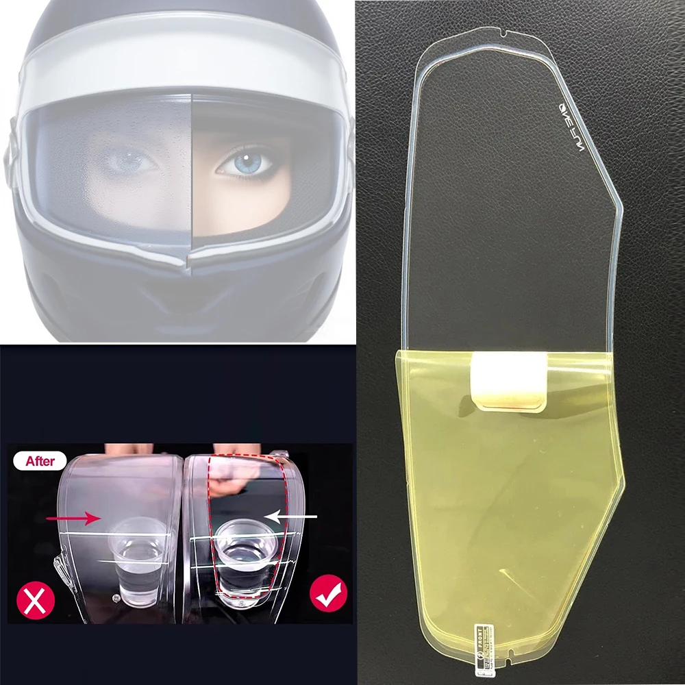 

For LS2 MX701 Helmet Anti Fog Film Motorcycle Visor Shield Fog Resistant Lens Protector