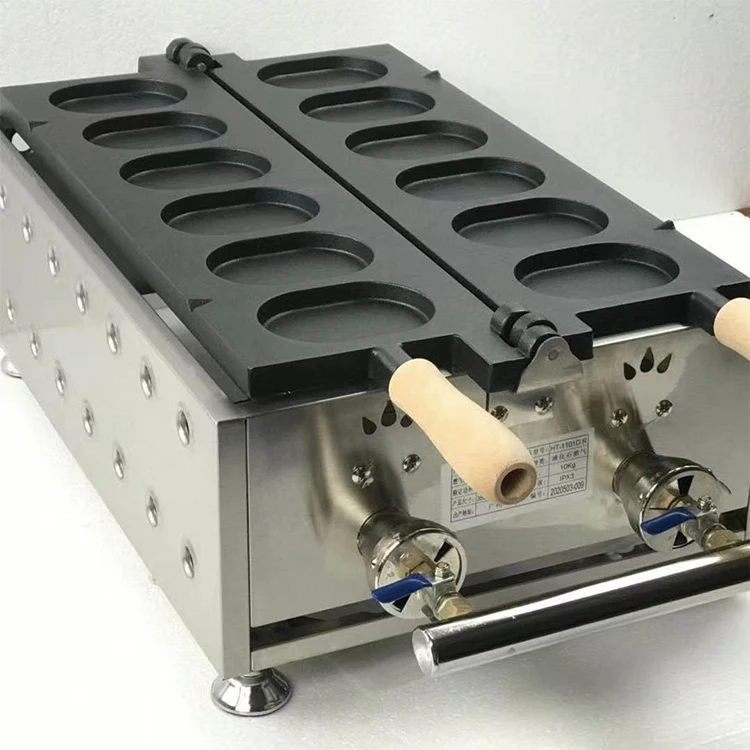 

2025 Factory Custom Design 6-compartment Taiwan Egg Waffle Flipping Machine