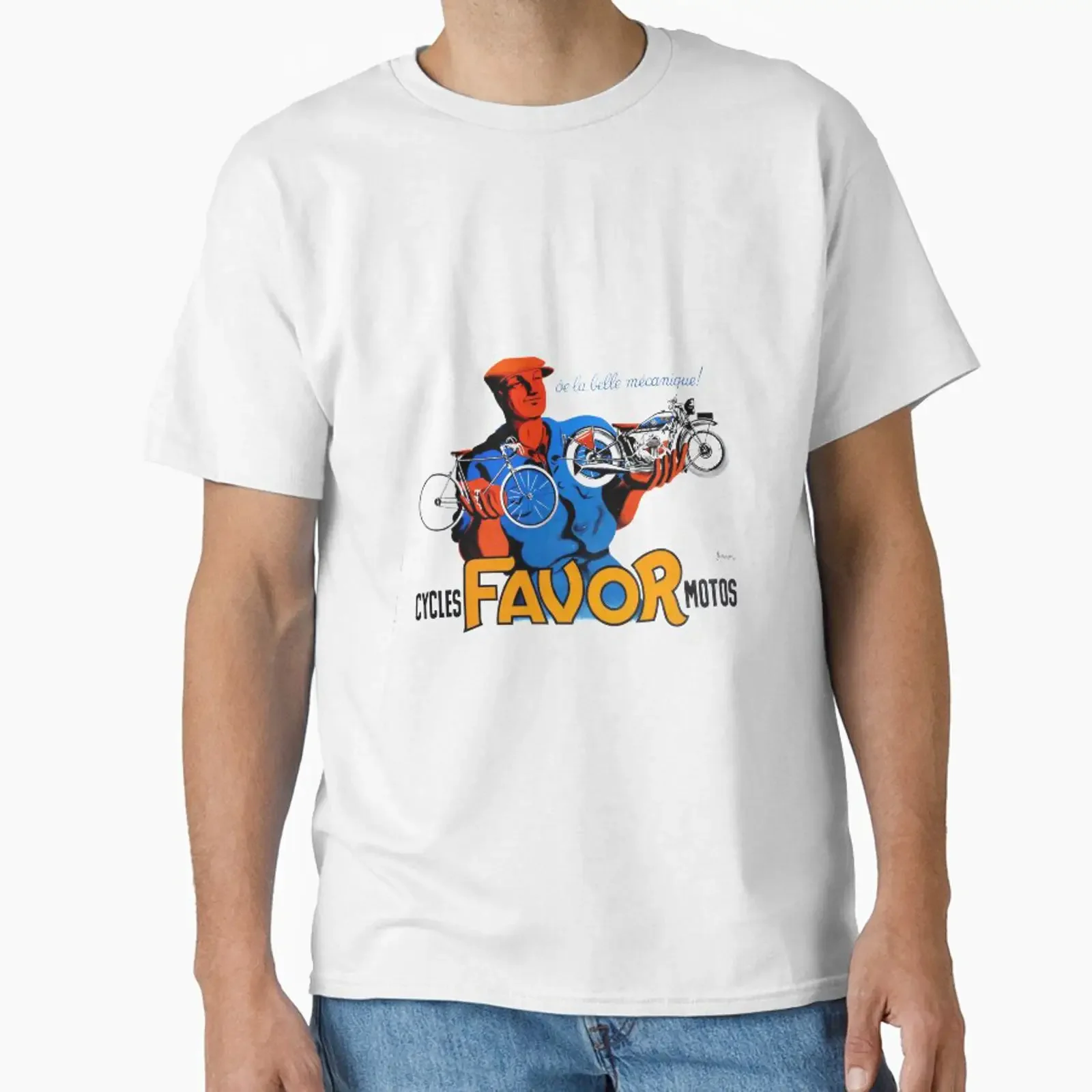Cycles Favor Motors Vintage French Advertisement designed and sold by OldschoolTs vintage Washed homme Soft fashion Casual
