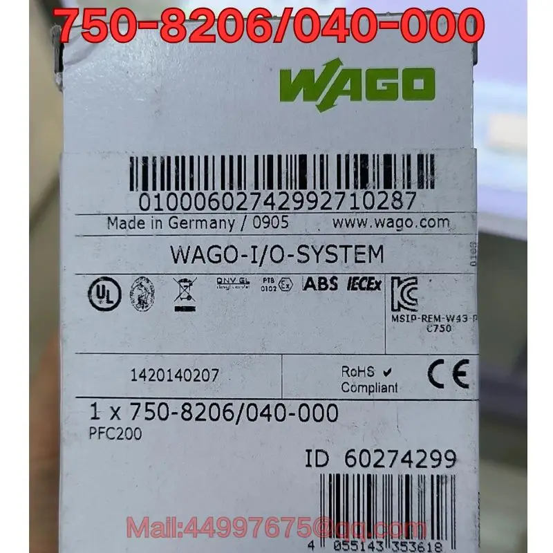 

Совершенно новый модуль ПЛК 750-8206/040-000