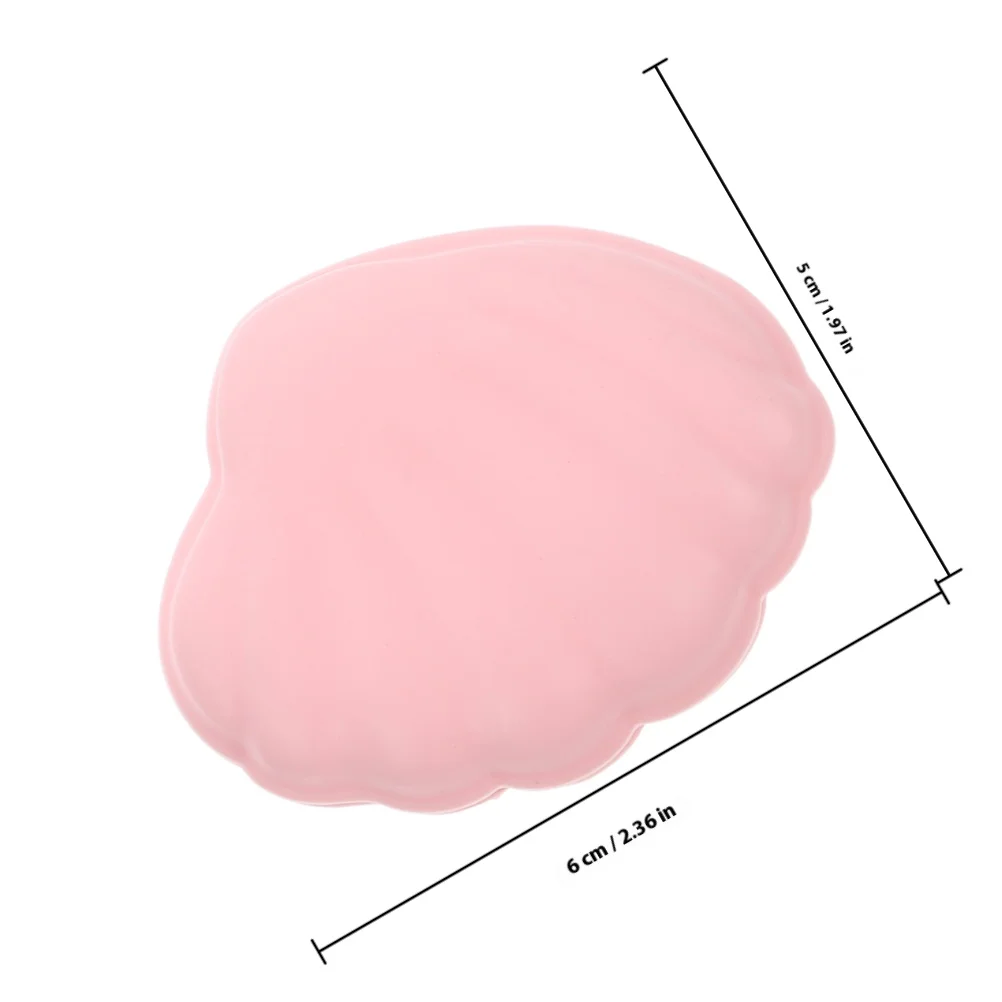 2 قطعة صندوق تخزين على شكل قذيفة منظم مجوهرات من السيليكون حامل حلية محمول مقاوم للسقوط لأقراط وخواتم وقلائد للمنزل