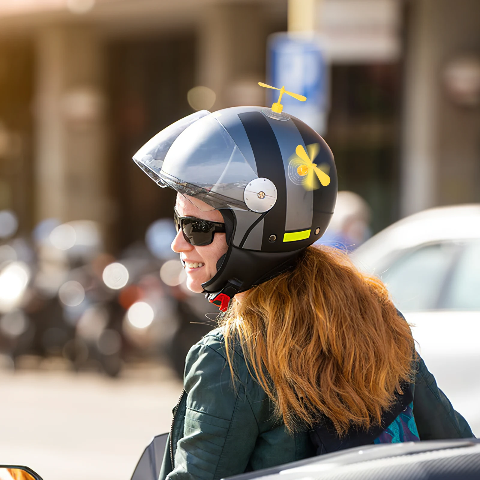 

10Pcs Motorcycle Decor Dragonfly Suction Cup Yellow Creative Decoration Double-Layer Suction Strong Absorption