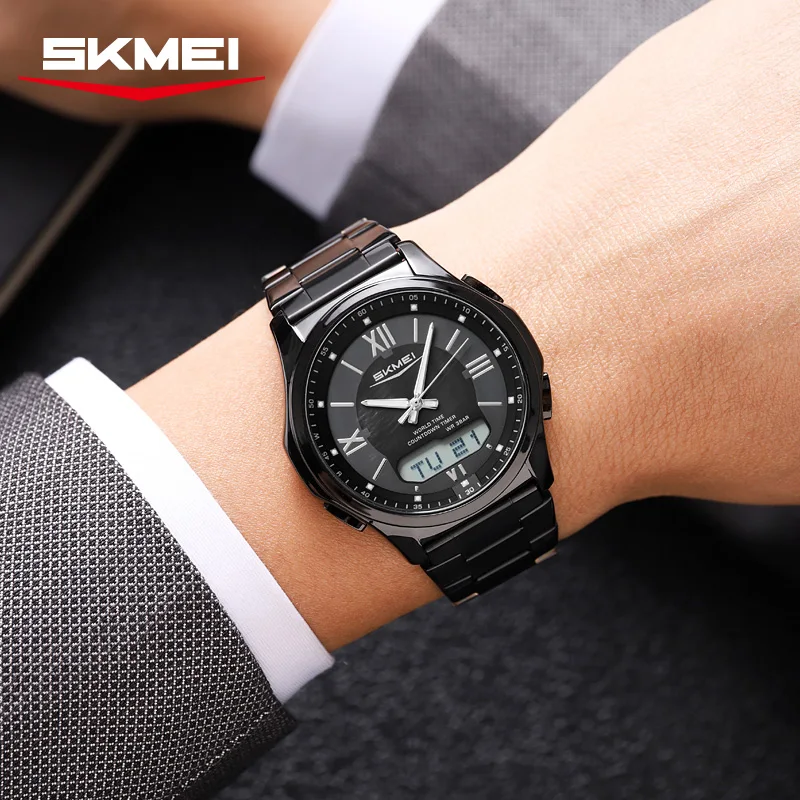 SKMEI 2459 New Dual Display Sports Electronic Watch Waterproof