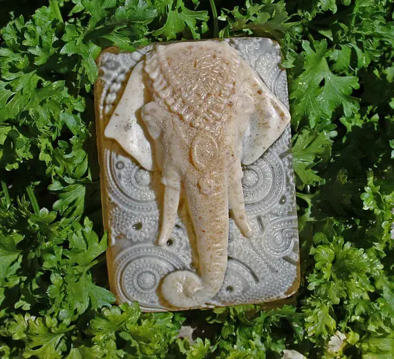 Silicone Elephant Embossing Design Mold, Handmade Soap Mold, DIY Elephant Decorating, Aroma Stone Moulds