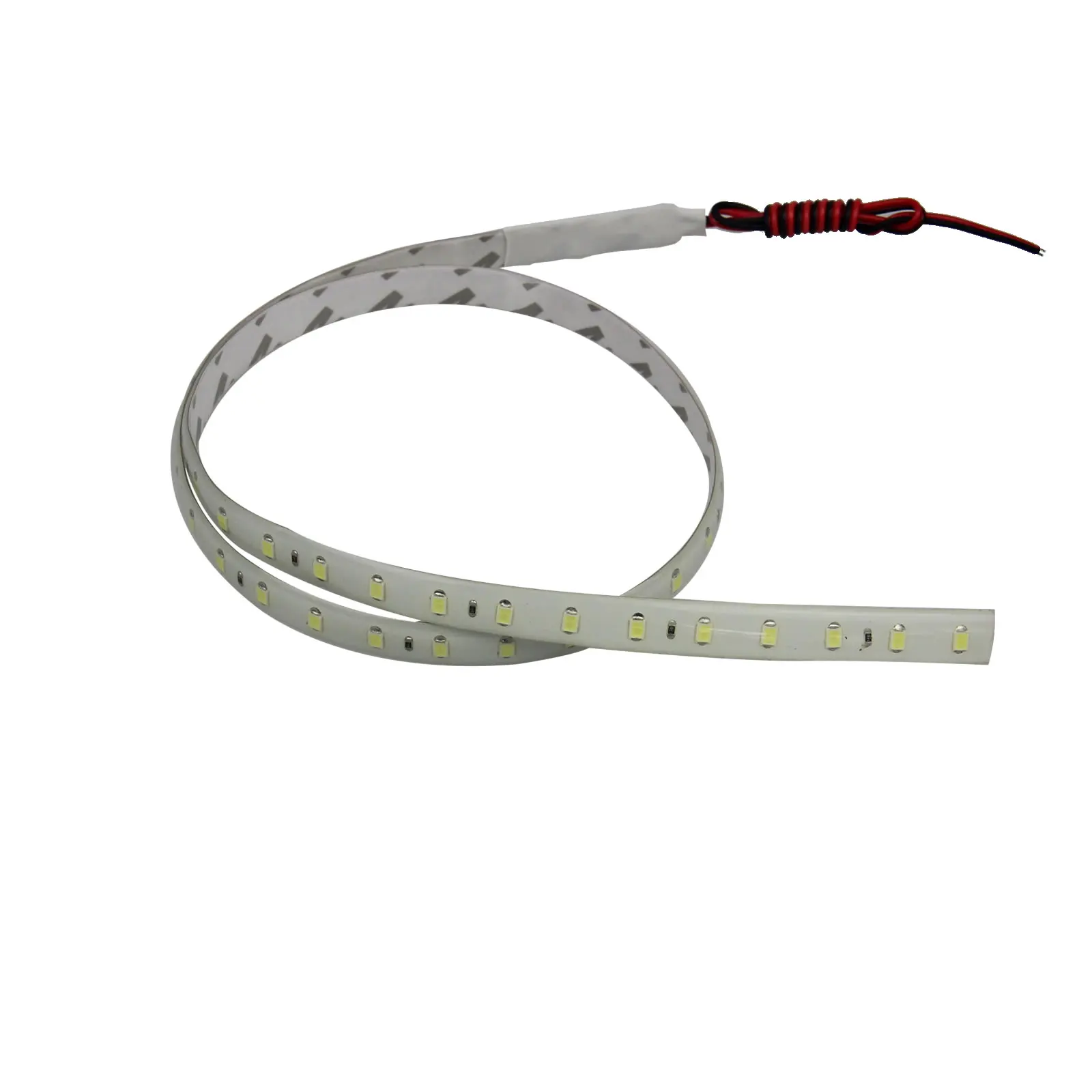 2x White Flexible Strip Light 60CM 2FT Knight Rider Flash Strobe Scanner Waterproof 48 1210 SMD LED M021-W