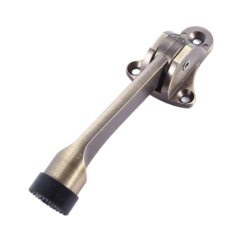 Foot Operated Kickdown Door Stop One-touch Flip Door Holder Rubber Buffer Home Door Mounted Stopper Anti-collision Drop Shipping