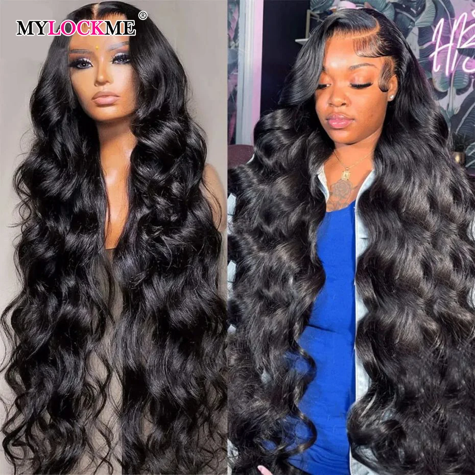 Brazilian Body Wave 13x4 13x6 HD Lace Front Wig Pre Plucked Glueless Wig For Women Human Hair 4x4 Transparent Lace Closure Wigs