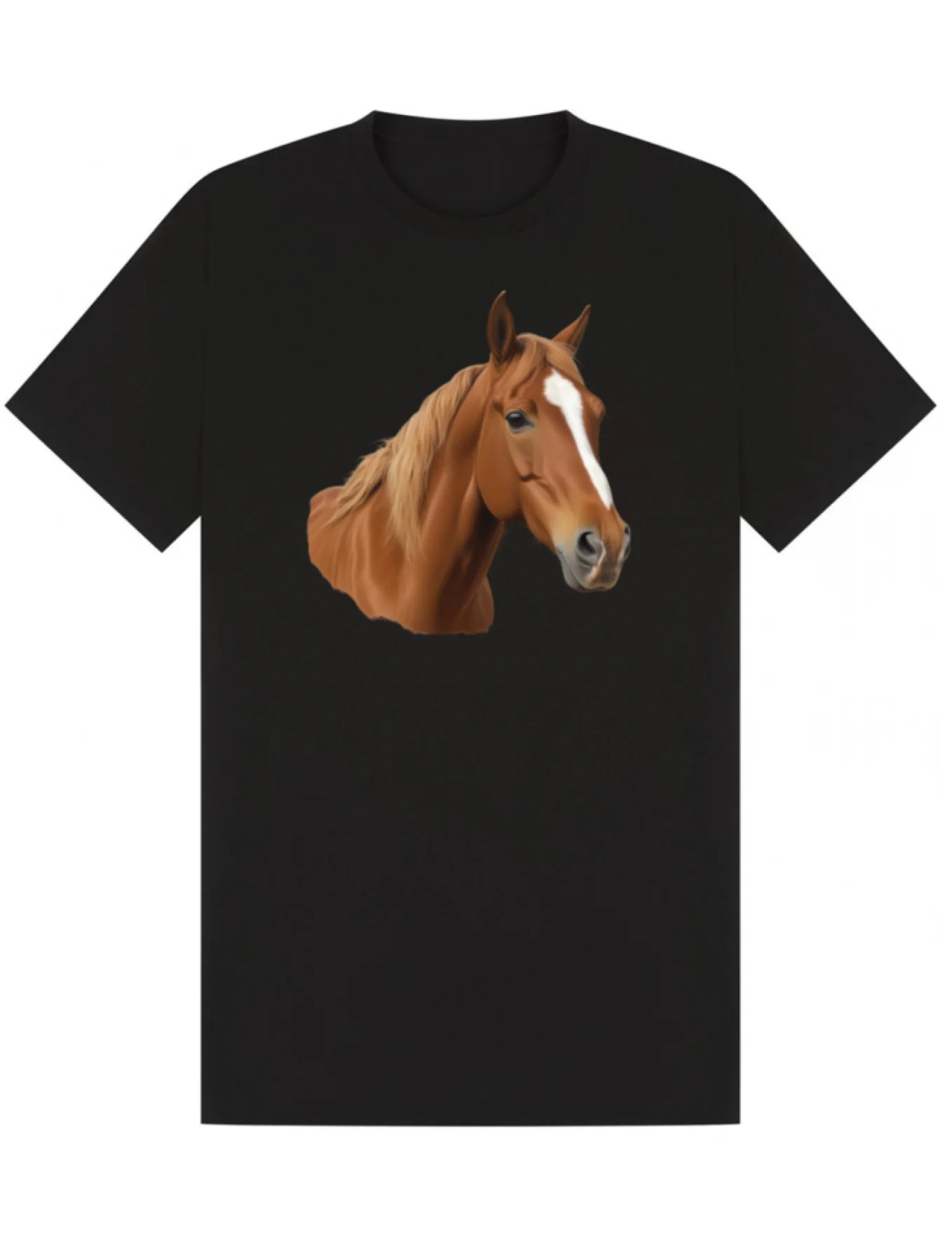 

Коричневая футболка с рисунком головы лошади, повседневная хлопковая футболка с короткими рукавами и круглым вырезом для мужчин и женщин