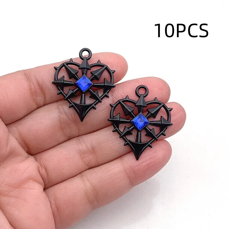 8/10PCS Personalized Gothic Arrow Heart piercing Earrings Necklace Pendant Halloween Thorn Love DIY Jewelry Accessories view 6