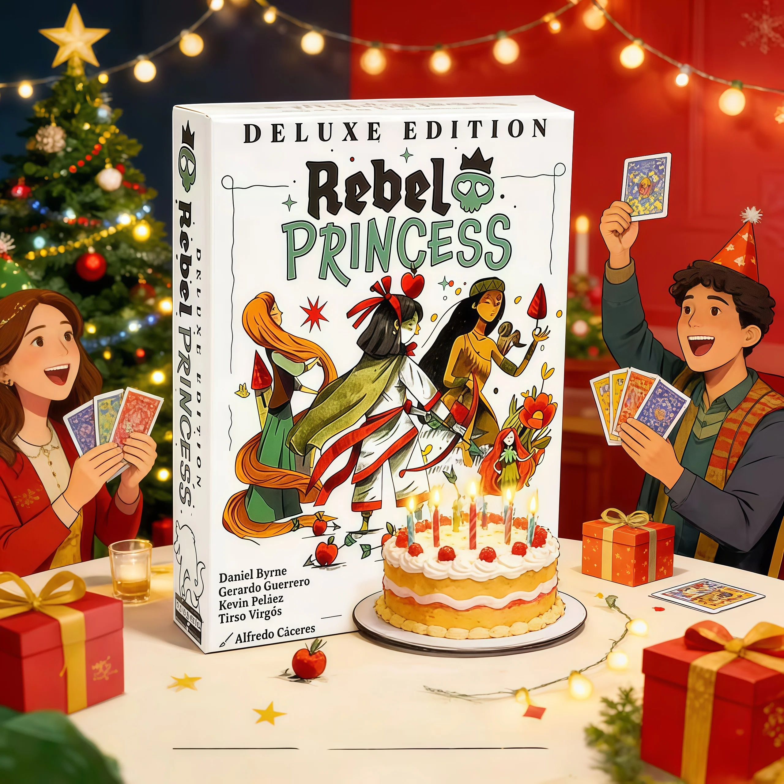 

《Rebel Princess》 Deluxe Card Game Christmas Ultimate Family Party Game brings fun to 3 to 6 players