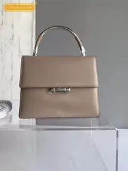 Elegancka torebka na biurowa, damska z rozcięciami skórzana torebka z klapką kobiet torby na jedno ramię modne torby Crossbody na co dzień