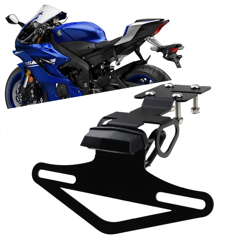 License Plate Holder LED Light For Yamaha YZF-R6 R6 2017-2023 Motorcycle Accessories Tail Tidy Fender Eliminator