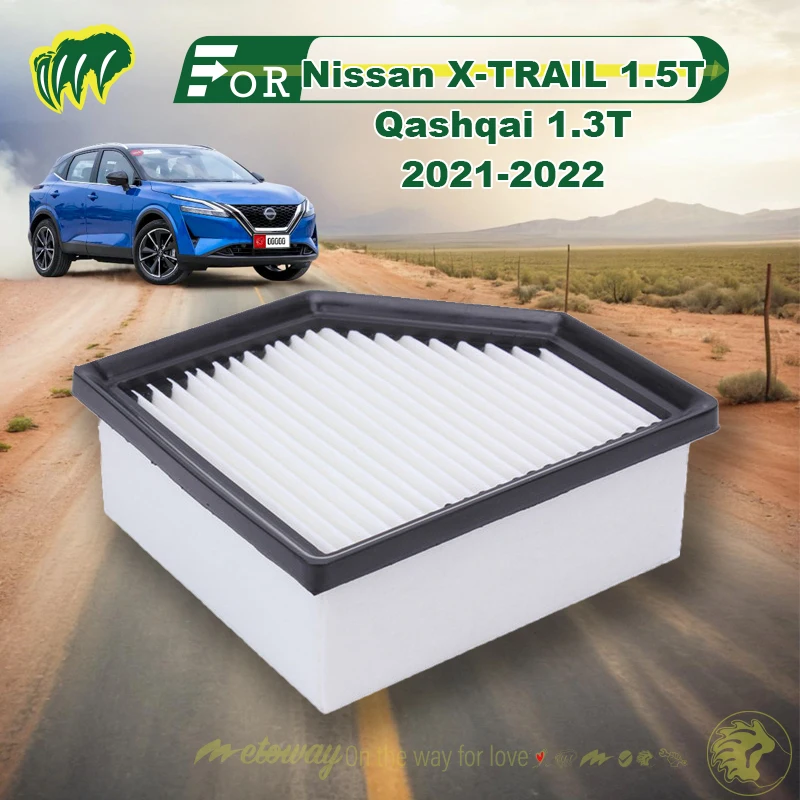 

For Nissan 2021-2022 X-TRAIL 1.5T Qashqai 1.3T Car Cabin Air Filter Auto Climate Control Gases Replace Accessories