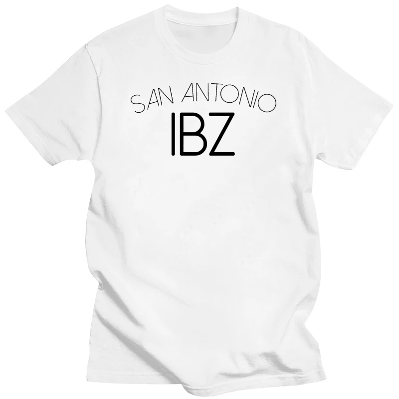 San Antonio Ibiza T Shirt Airport Lads Holiday Girls Men Women Beach Summer Top 100% cotton tee shirt  tops wholesale tee