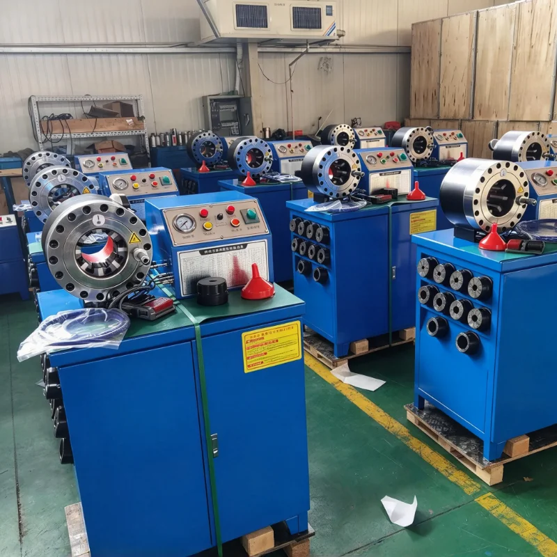 Hydraulic Crimping Machine for Hose Cabinet 1/4-2 Inch ISO Vertical Crimp Unit for Multi Specification Hydraulic Hose Processing
