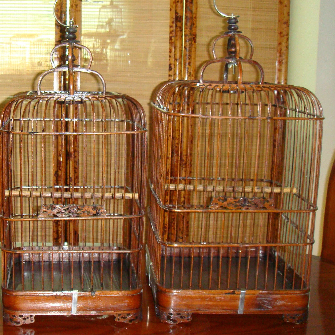 thrush bird cage bamboo boutique complete set of accessories ocean cage factory carved myna bird cage large hand