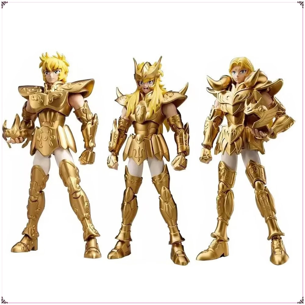 

Blokees Saint Seiya Action Figures Limited Edition Aiolia Mu Milo Mobility Model Toy Classic Anime Characters Desktop Ornament