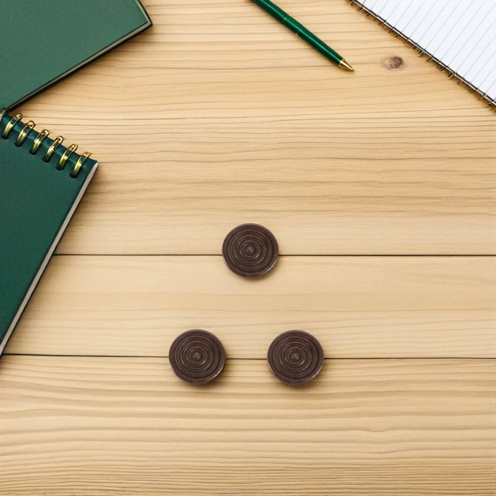 

24Pcs Wooden Backgammon Chess Pieces Round Polished Lightweight Replacement Board Game Accessory Set for Learning Play