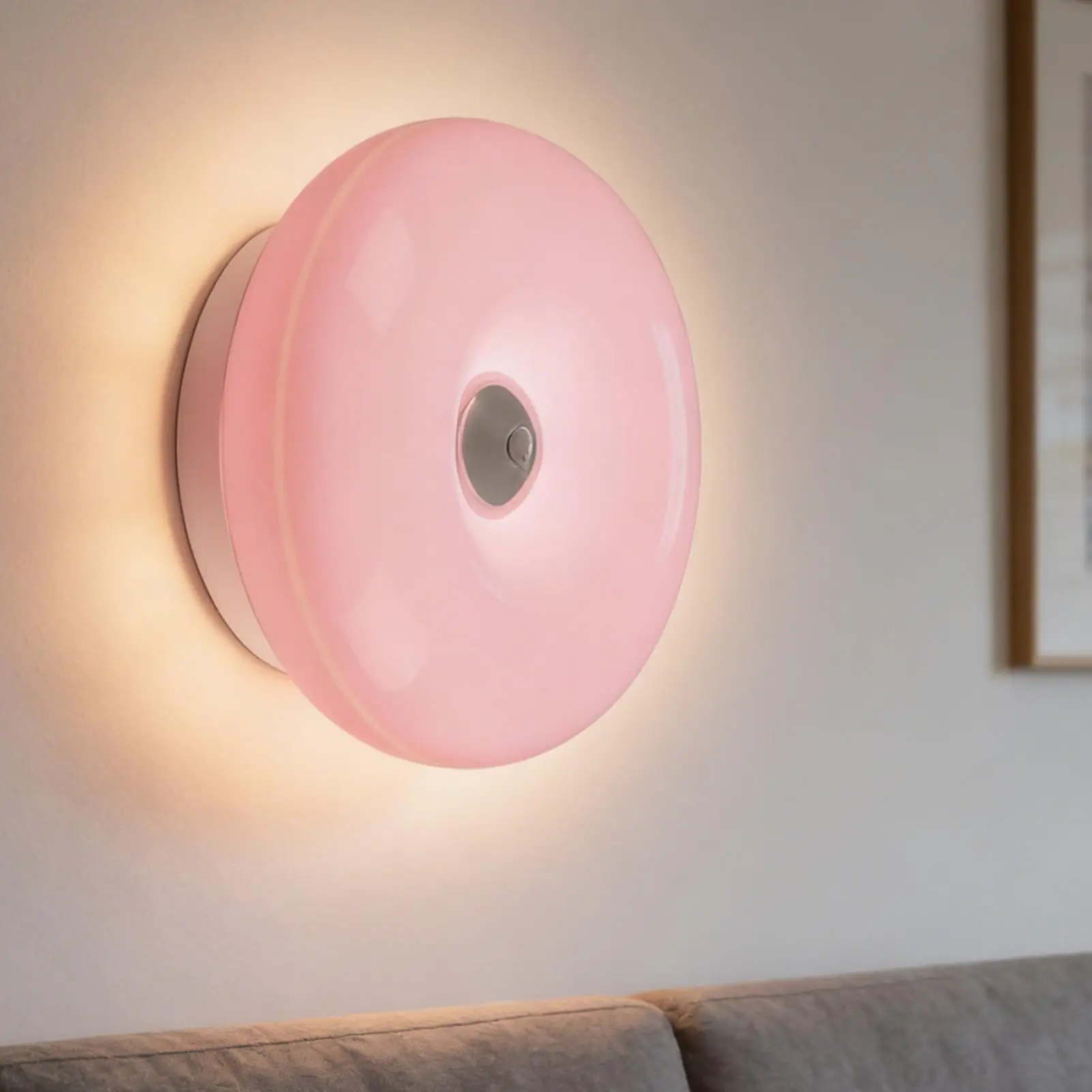 Touch Smart Three-Tone Light Doughnut-Shaped Desk Lamp, Wall-Mounted USB Charging Study Desk Lamp, Diversified Scenes To Use